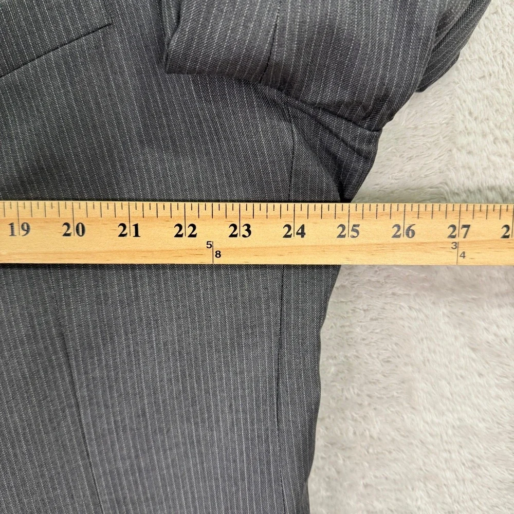 Jos A Bank Signature Collection Mens 48XL Gray Pinstripe Wool Silk Suit 38x36 - Picture 7 of 16